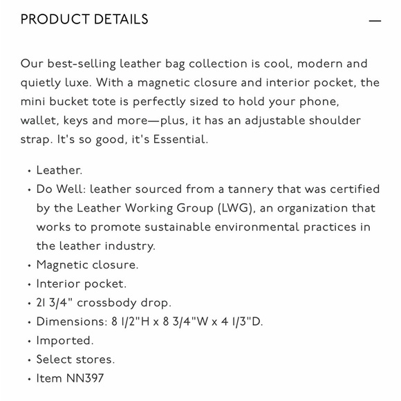 Madewell The Essential Mini Bucket Tote - Picture 8 of 8
